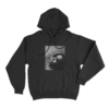 Moody Close Up Art Unisex Hoodie Black