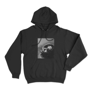 Moody Close Up Art Unisex Hoodie Black