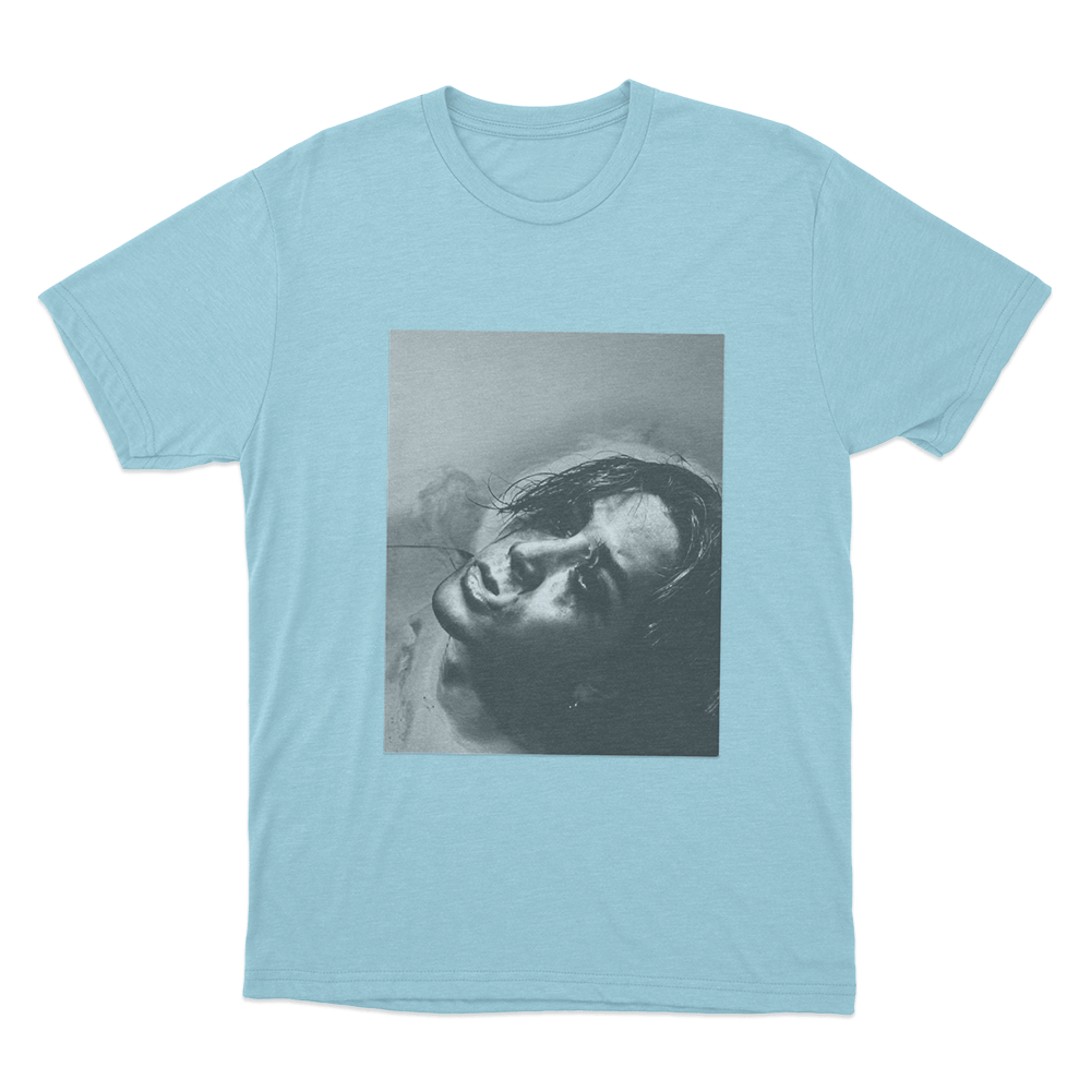 Moody Close-Up Art Unisex T Shirt Sky Blue Moody Close Up Art Unisex T Shirt Sky Blue