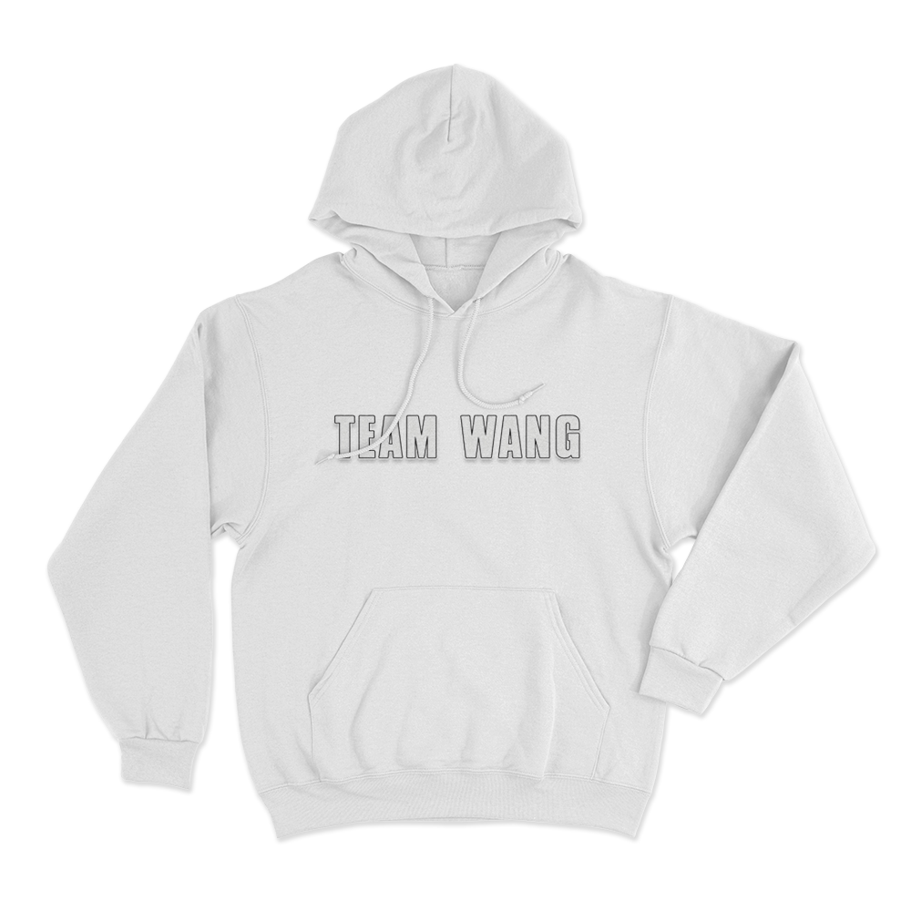 TEAM WANG Bold Unisex Hoodie White TEAM WANG Bold Unisex Hoodie White